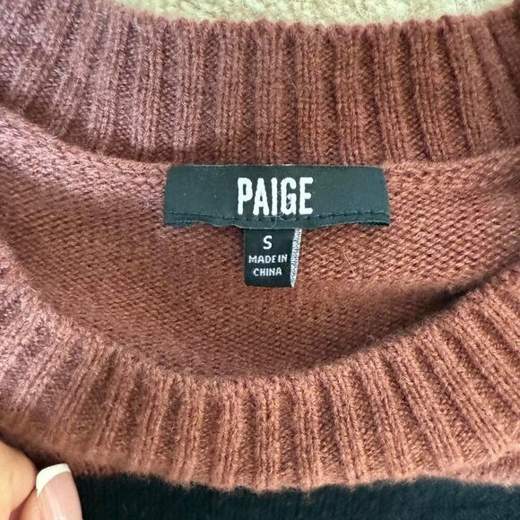 Paige Zofia Wool Blend Striped Sweater | Womens Size Small - Picture 5 of 5